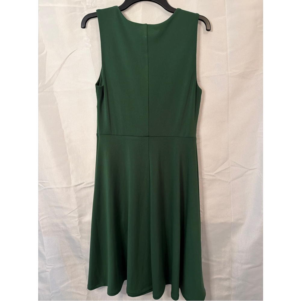 Ann Taylor XS Petite Green Sleeveless Knot Front Classic Cocktail Party Dress - Picture 5 of 5